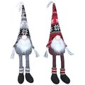 Adlmired By Nature Admired by Nature ABN5D001-RDGY 13 in. Christmas Gnome Plush; Red & Gray - Set of 2 ABN5D001-RDGY